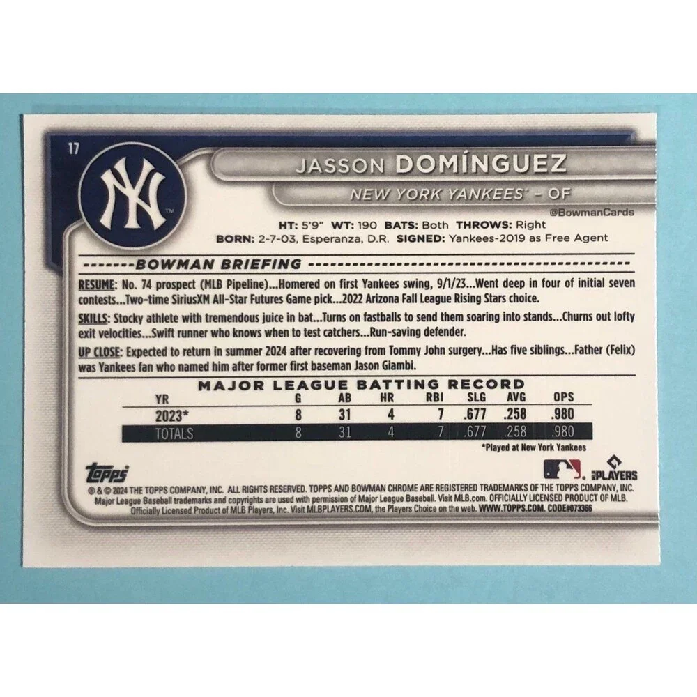 Bowman jasson dominguez